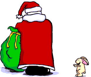 Mikołaj rozdający prezenty