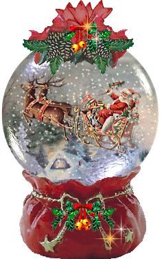 Święty Mikołaj w szklanej kuli
