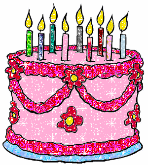 Znalezione obrazy dla zapytania gify torty urodzinowe ruchome